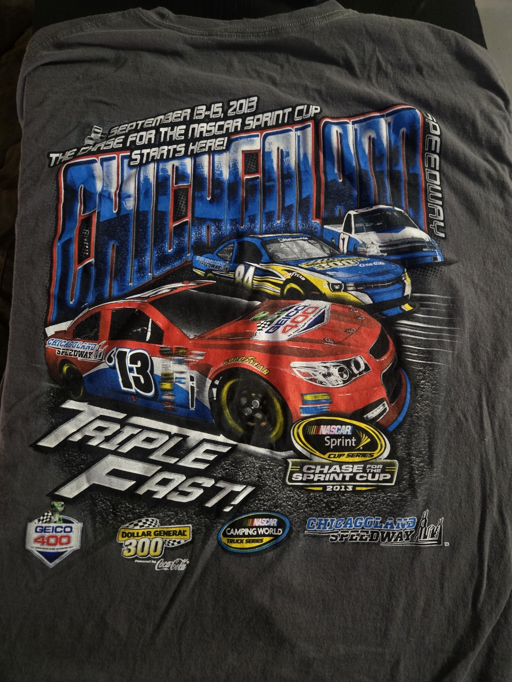 Chase Authentics Black Graphic NASCAR Tee